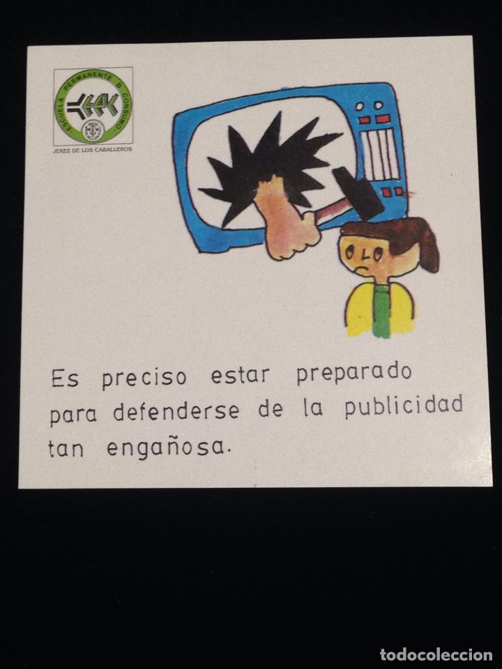 Adesivi di collezione: Es preciso estar preparado para defenderse de la publicidad tan enga&ntilde;osa. R3