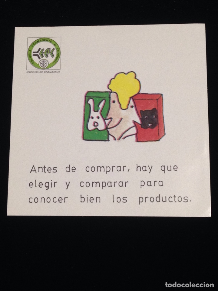 Adesivi di collezione: Antes de comprar,hay que elegir y comparar para conocer bien los productos.
