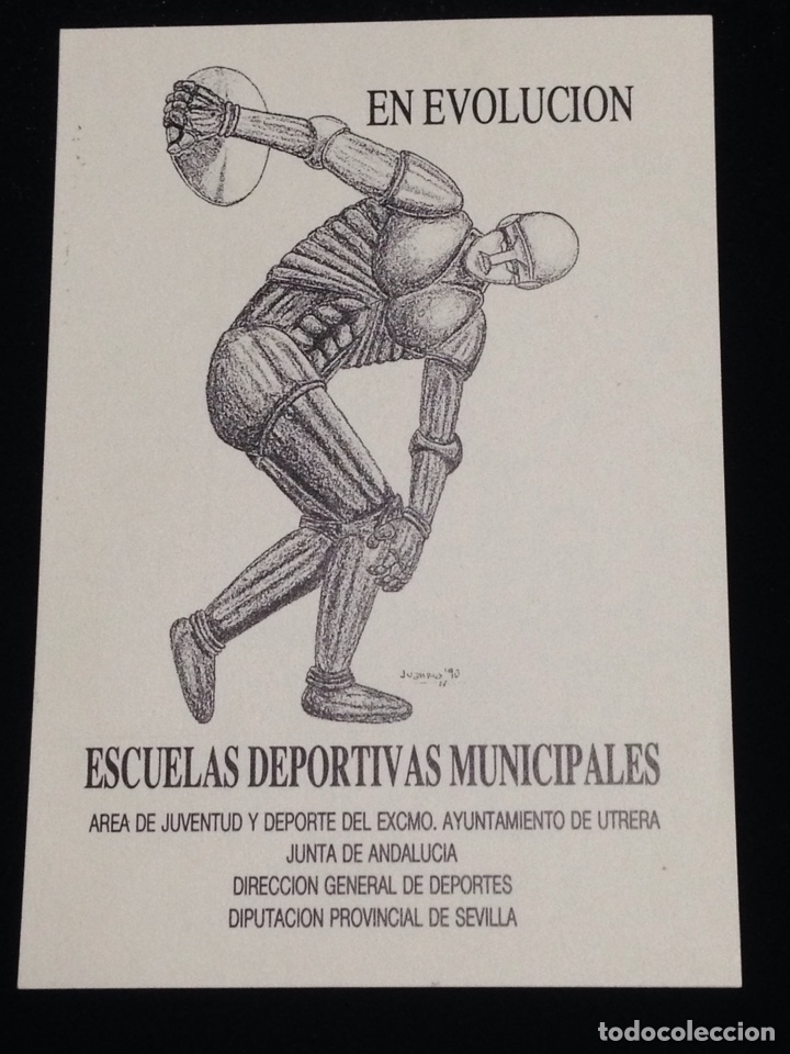 Autocolantes de cole&ccedil;&atilde;o: En evolucion,escuelas deportivas municipales.Utrera. R4