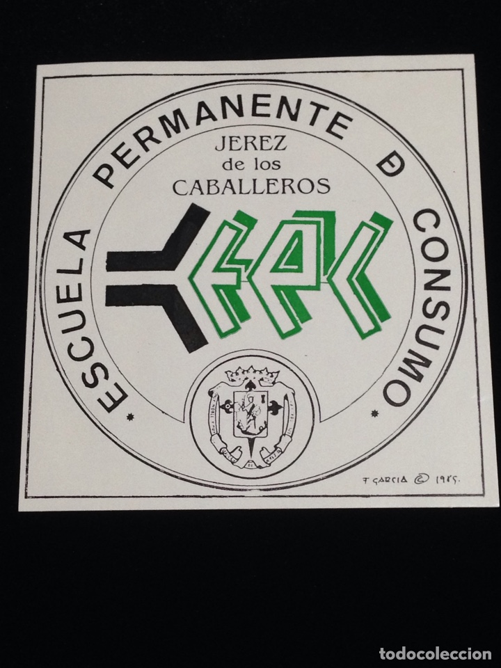 Sammlung von Aufklebern: Escuela permanente de consumo,Jerez de los Caballeros. R2