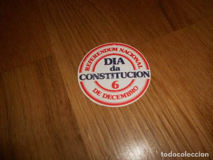 Autocollants de collection: LA CONSTITUCION DE LA CONCORDIA REFERENDUMDIA 6 PEGATINA POLITICA TRANSICION