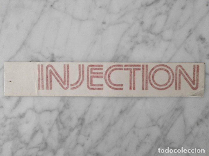 Pegatinas de colecci&oacute;n: SEAT ADHESIVO INJECTION ROJO IBIZA MALAGA