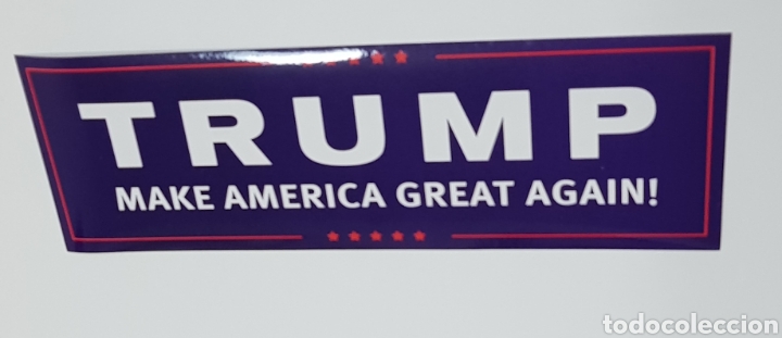 Pegatinas de colecci&oacute;n: pegatina - trump - make america great again - 22x7 cm - tdk14p