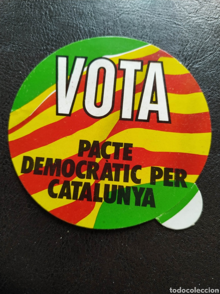 Pegatinas de colecci&oacute;n: Pegatina antigua elecciones Vota pacte democratic per Catalunya