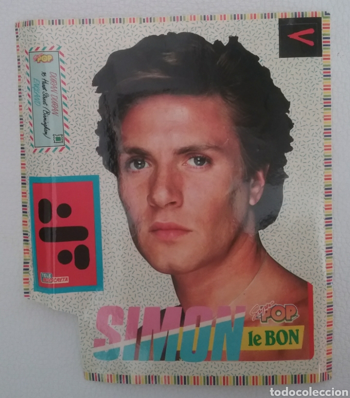 Pegatinas de colecci&oacute;n: PEGATINAS ADHESIVAS de la Revista Super Pop SIMON LE BON.