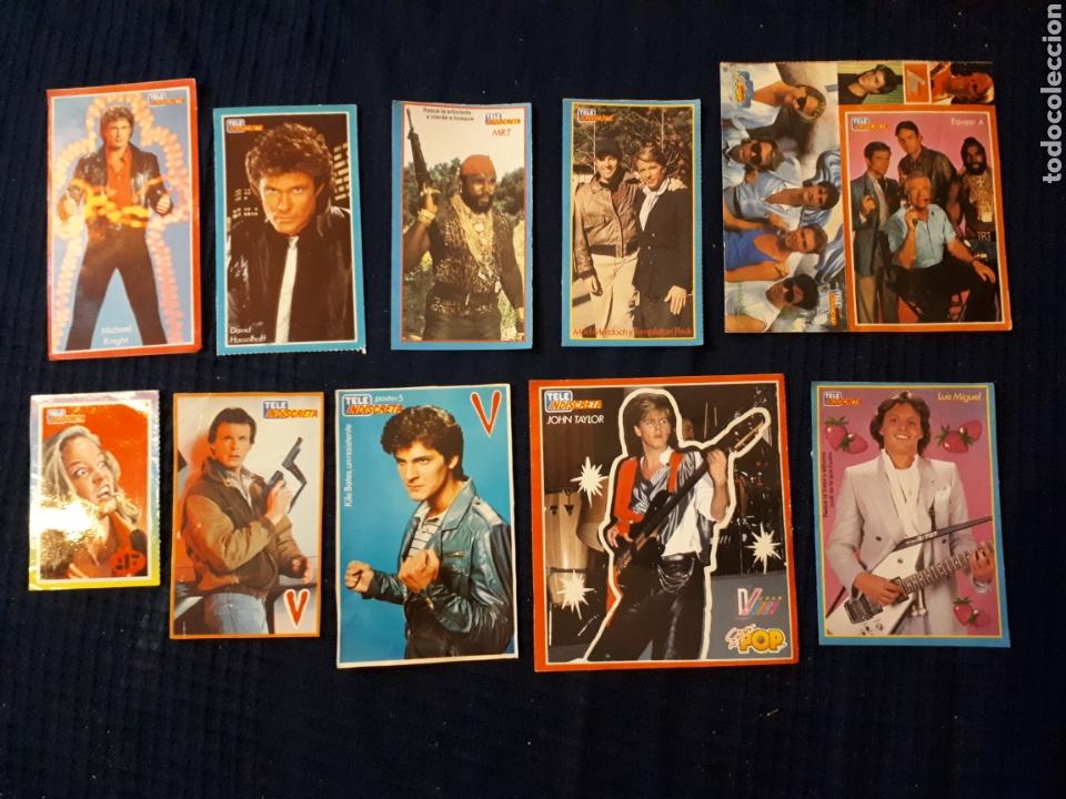 Pegatinas de colecci&oacute;n: Lote pegatinas teleindiscreta V EQUIPO A EL COCHE FANT&Aacute;STICO