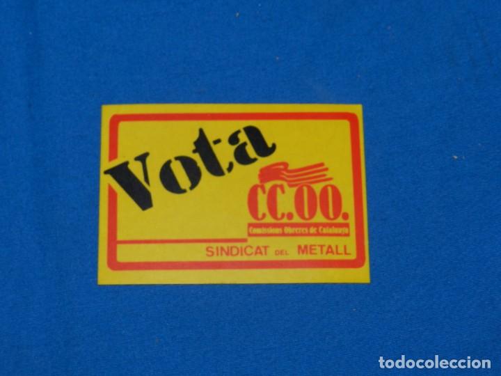 Pegatinas de colecci&oacute;n: (G18) PEGATINA POLITICA - VOTA CCOO SINDICAT DEL METALL