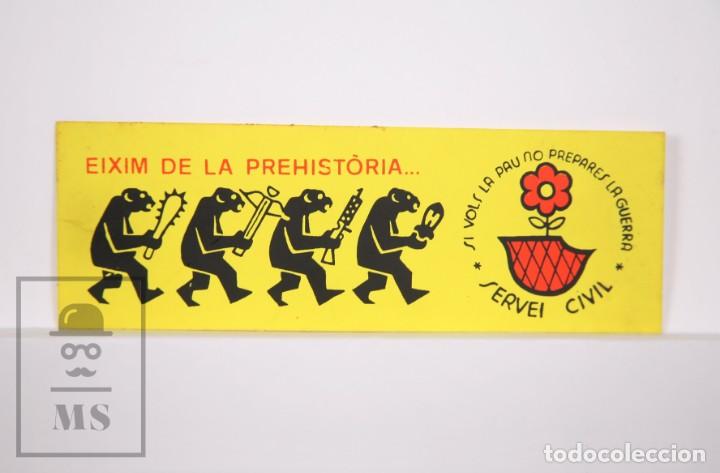 Pegatinas de colecci&oacute;n: Adhesivo / Pegatina - Servei Civil. Eixim de la Prehist&ograve;ria... - Medidas 15 x 5 cm