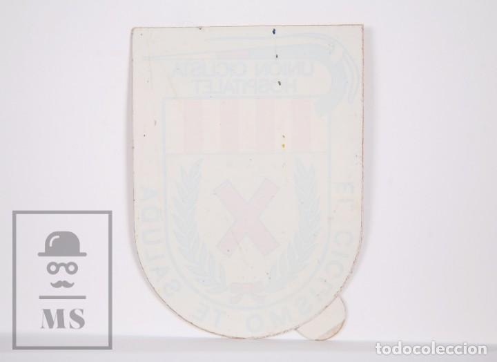 Pegatinas de colecci&oacute;n: Adhesivo / Pegatina Inversa - Uni&oacute;n Ciclista Hospitalet. El Ciclismo te Saluda