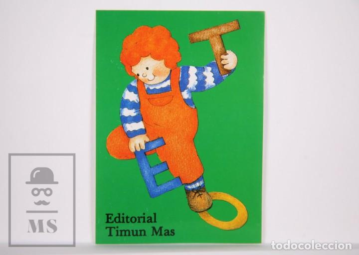 Pegatinas de colecci&oacute;n: Adhesivo / Pegatina Publicitaria - Teo. Editorial Timun Mas - Medidas 7,5 x 10,5 cm