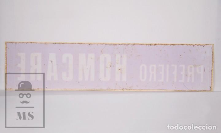 Pegatinas de colecci&oacute;n: Adhesivo / Pegatina Publicitaria Inversa - Prefiero Homcare - Medidas 21,5 x 5 cm