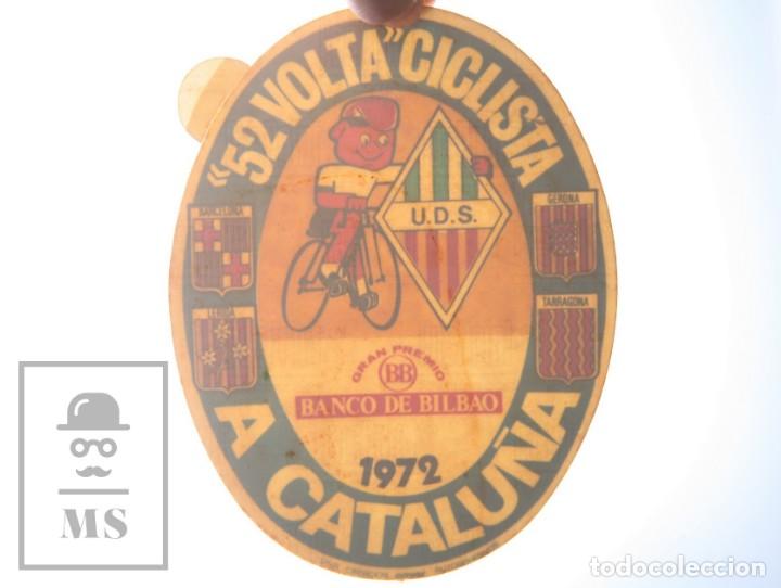Pegatinas de colecci&oacute;n: Adhesivo / Pegatina Inversa - 52 Volta Ciclista a Catalu&ntilde;a, 1972 - UDS / Banco de Bilbao