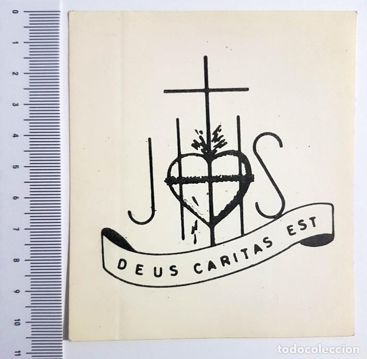 pegatina religiosa jhs deus caritas est Buy Antique and