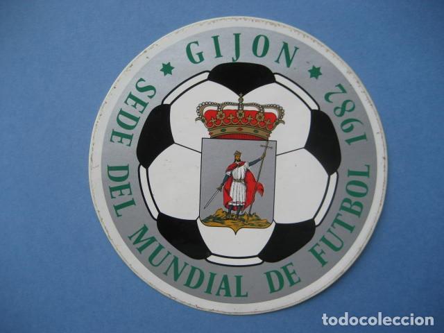 Pegatinas de colecci&oacute;n: FUTBOL - SEDE DEL MUNDIAL DE FUTBOL 1982 - GIJON - EDICIONES EXCLUSIVAS ESPA&Ntilde;OLAS