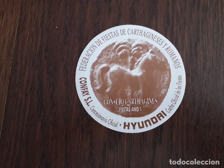 Pegatinas de colecci&oacute;n: pegatina de publicidad, federaci&oacute;n de fiestas de Carthagineses y romanos.