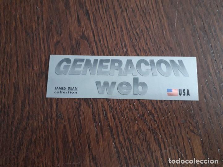 Pegatinas de colecci&oacute;n: pegatina de publicidad, Generaci&oacute;n web, James Dean collection. USA