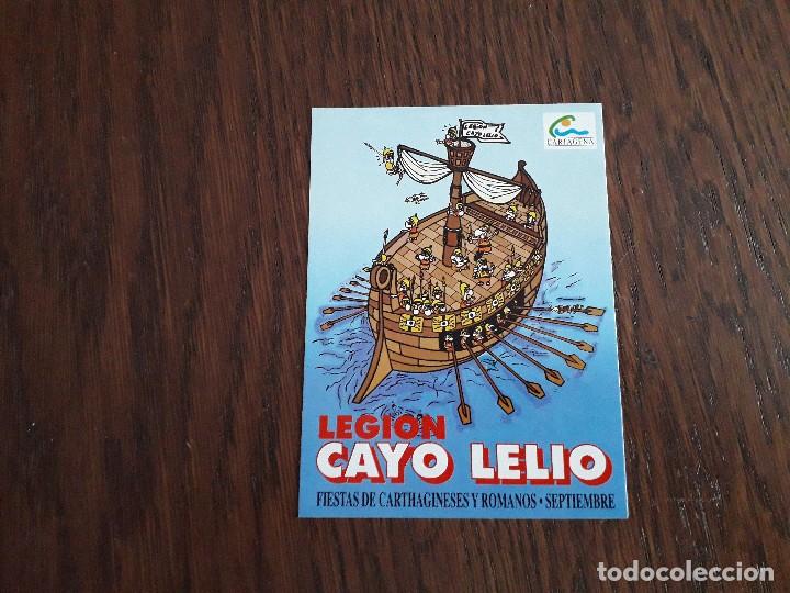 Pegatinas de colecci&oacute;n: pegatina de publicidad, legi&oacute;n Cayo Lelio, fiestas de Carthagineses y Romanos, Septiembre, Cartagena