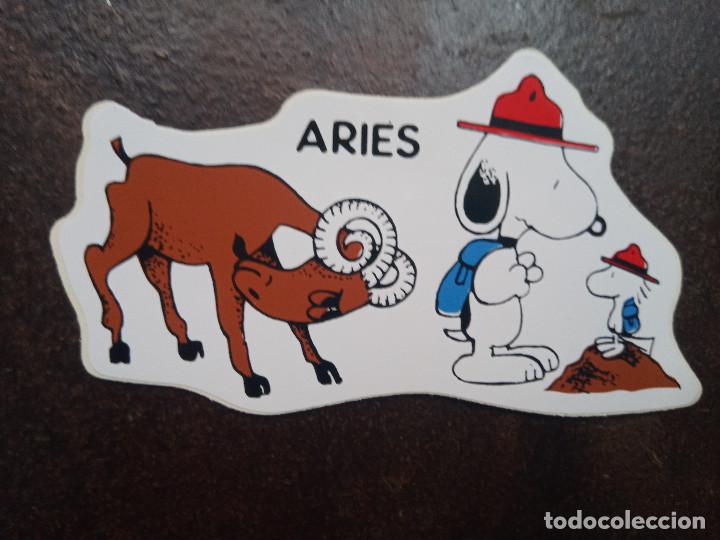 Pegatinas de colecci&oacute;n: Pegatina Snoopy Hor&oacute;scopo Aries