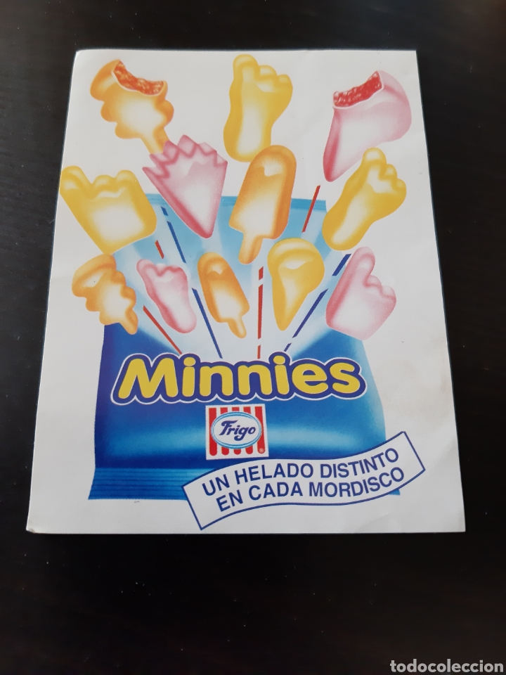 Pegatinas de colecci&oacute;n: PEGATINA ADHESIVA MINNIES FRIGO HELADOS A&Ntilde;OS 80