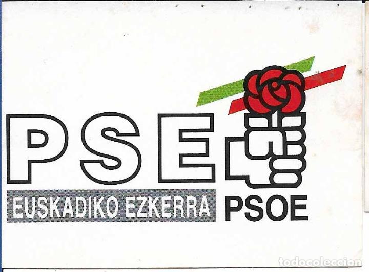 Pegatinas de colecci&oacute;n: PSE-PSOE- EUSKADIKO EZKERRA, A&Ntilde;OS 90