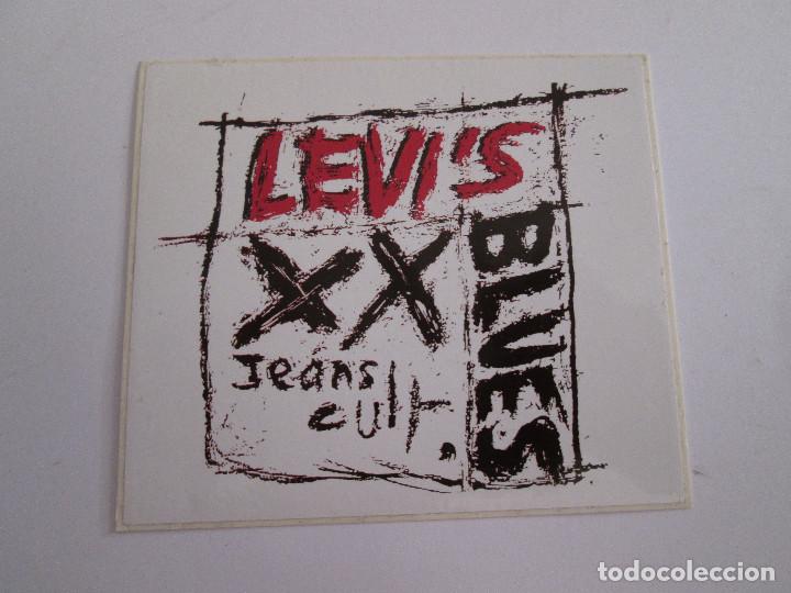 Pegatinas de colecci&oacute;n: PEGATINA PUBLICIDAD LEVI'S BLUES JEANS CULT - 7X8
