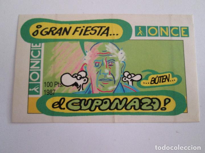 Pegatinas de colecci&oacute;n: PEGATINA PUBLICIDAD ONCE - EL CUPONAZO - 11,5X7