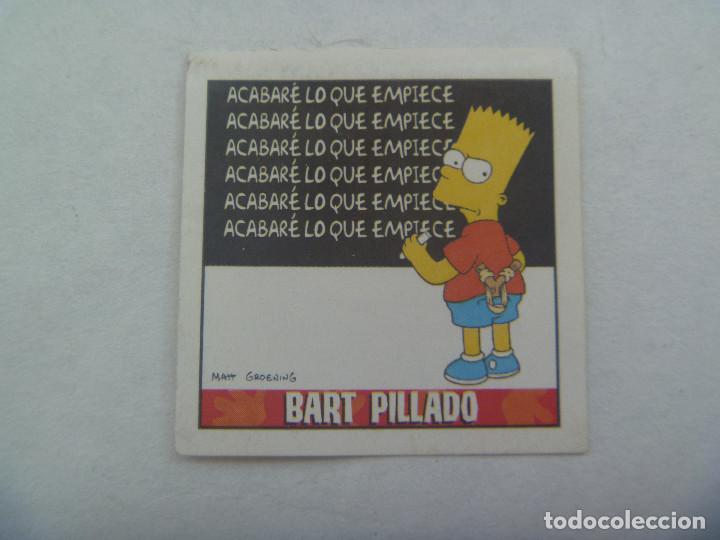 Pegatinas de colecci&oacute;n: PEGATINA DE LOS SIMPSONS : BART PILLADO . DE MATUTANO