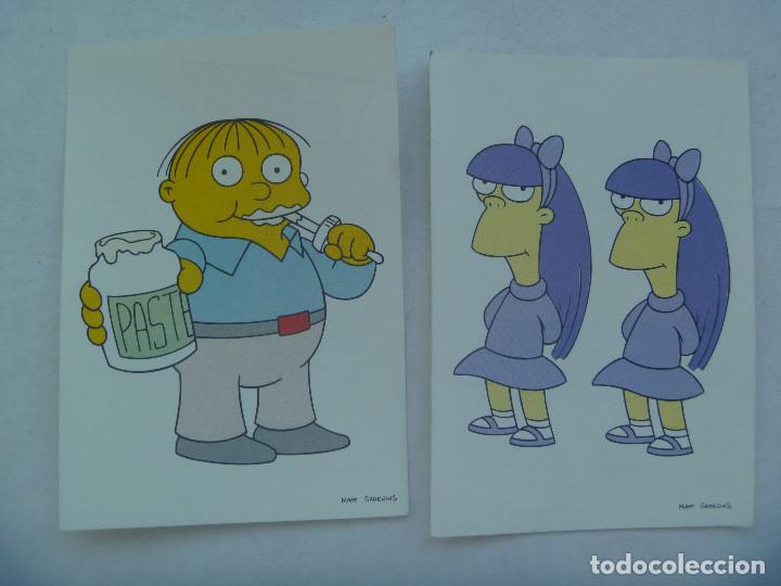 Pegatinas de colecci&oacute;n: LOTE DE 2 PEGATINAS DE LOS SIMPSONS , DE PANINI , 2000