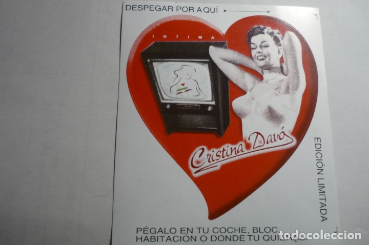 Collection stickers: pegatina cristina davo