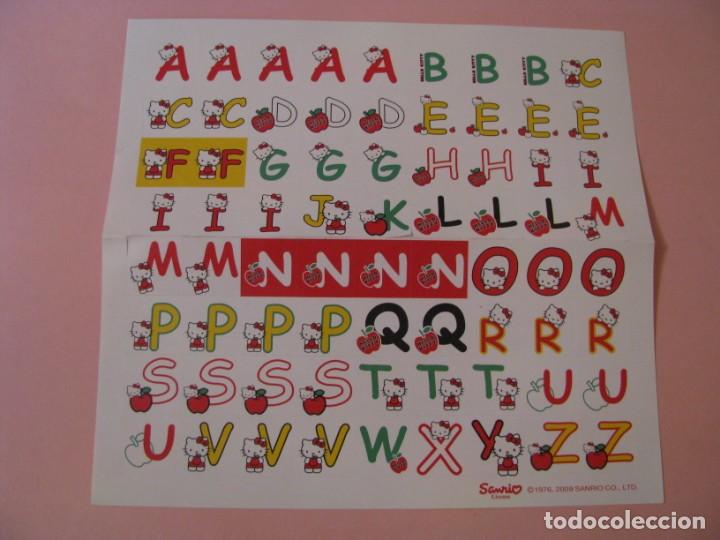 Pegatinas de colecci&oacute;n: HOJA DE PEGATINAS DE HELLO KITTY. LETRAS.
