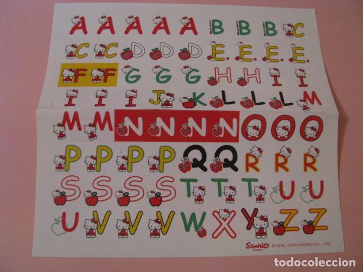 Pegatinas de colecci&oacute;n: HOJA DE PEGATINAS DE HELLO KITTY. LETRAS.