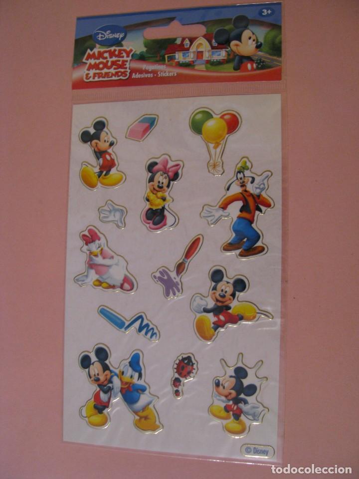 Pegatinas de colecci&oacute;n: HOJA DE PEGATINAS DE MICKEY MOUSE & FRIENDS. PRECINTADA. HOJA MIDE 16X10 CM.