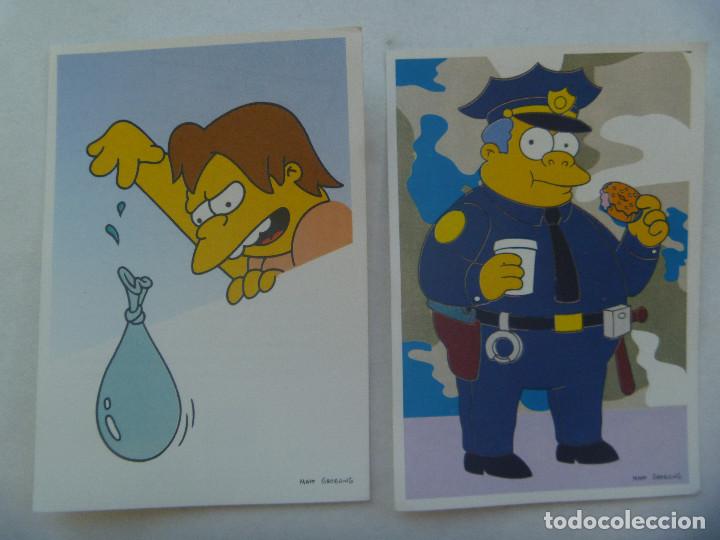 Pegatinas de colecci&oacute;n: LOTE DE 2 PEGATINAS DE LOS SIMPSONS , DE PANINI , 2000