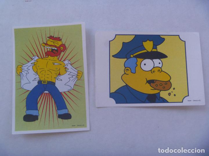 Pegatinas de colecci&oacute;n: LOTE DE 2 PEGATINAS DE LOS SIMPSONS , DE PANINI , 2000
