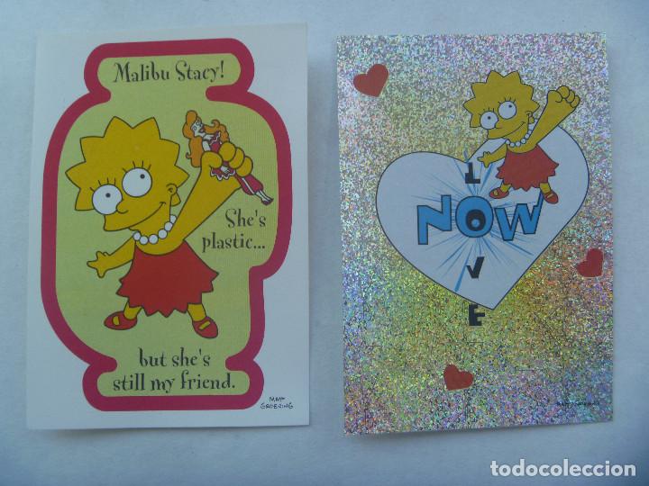 Pegatinas de colecci&oacute;n: LOTE DE 2 PEGATINAS DE LOS SIMPSONS , DE PANINI , 2000