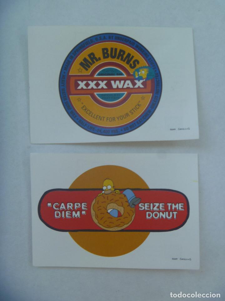 Pegatinas de colecci&oacute;n: LOTE DE 2 PEGATINAS DE LOS SIMPSONS , DE PANINI , 2000
