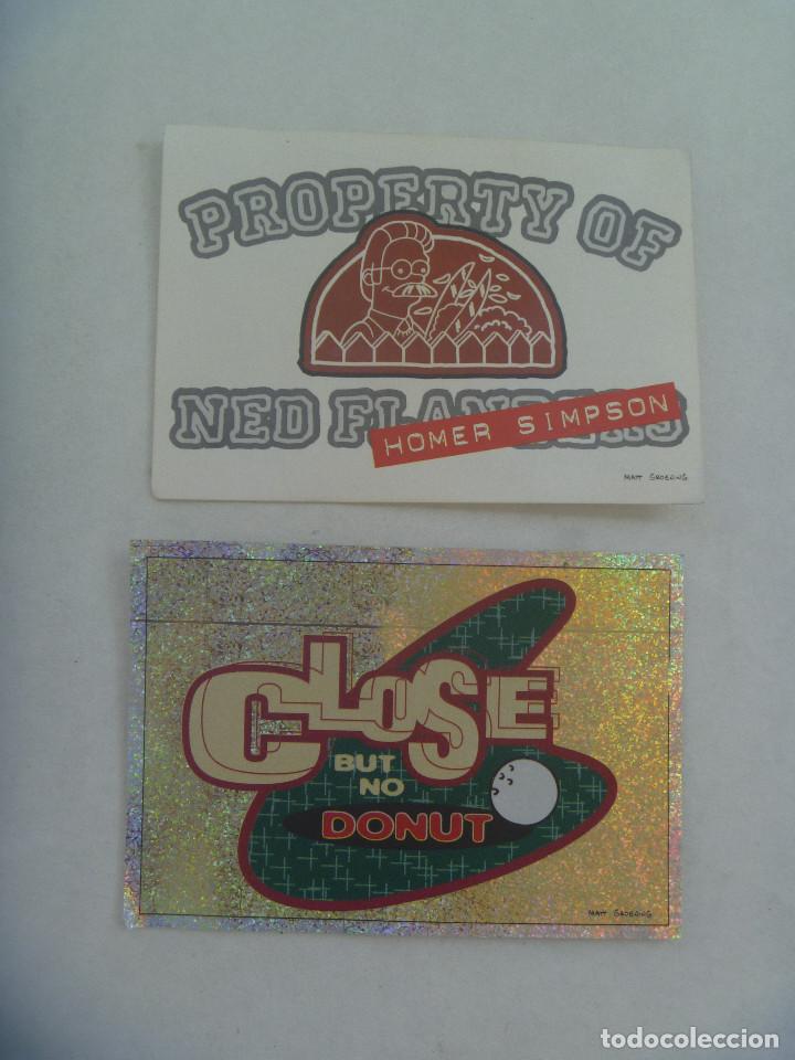 Pegatinas de colecci&oacute;n: LOTE DE 2 PEGATINAS DE LOS SIMPSONS , DE PANINI , 2000