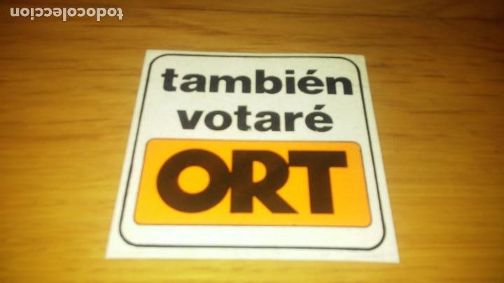 Autocolantes de cole&ccedil;&atilde;o: pegatina politica transicion comunista ORT