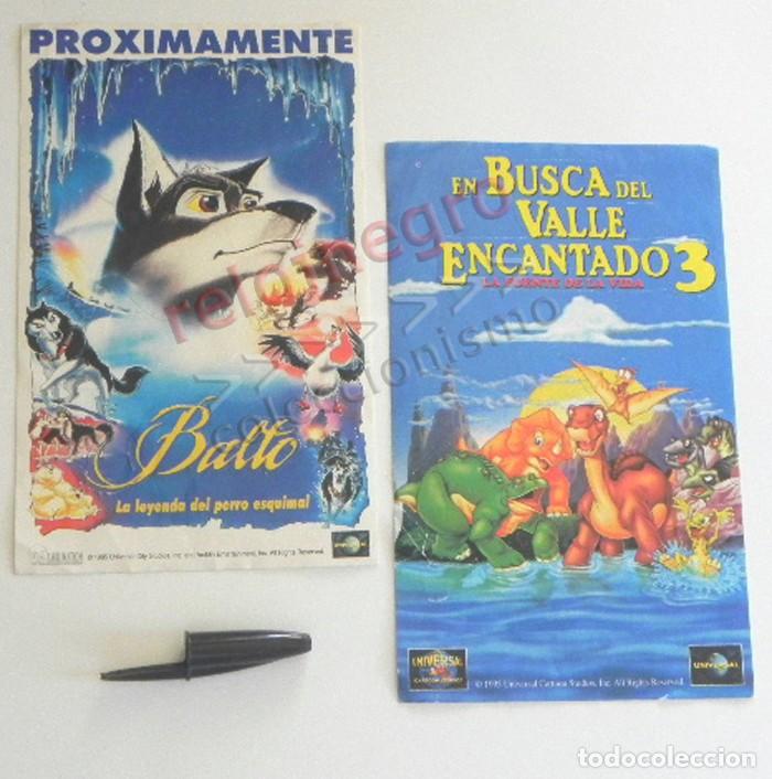 Pegatinas de colecci&oacute;n: LOTE PEGATINAS ANUNCIO DE PEL&Iacute;CULAS INFANTILES BALTO / en BUSCA DEL VALLE ENCANTADO CINE PUBLICIDAD