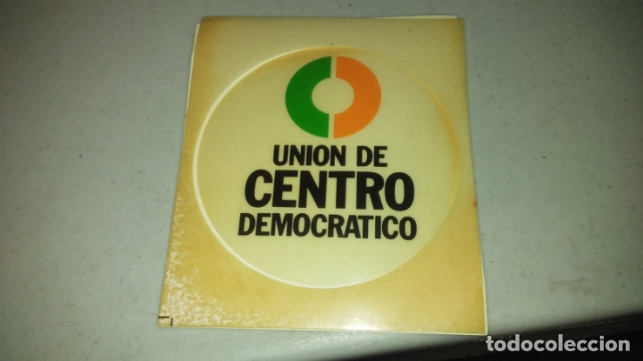Autocolantes de cole&ccedil;&atilde;o: pegatina politica UCD transicion