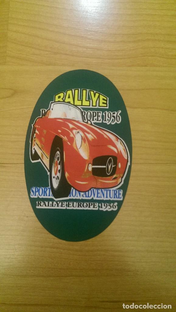 Sammlung von Aufklebern: PEGATINA DE TELA &laquo;RALLYE EUROPE 1956&raquo;