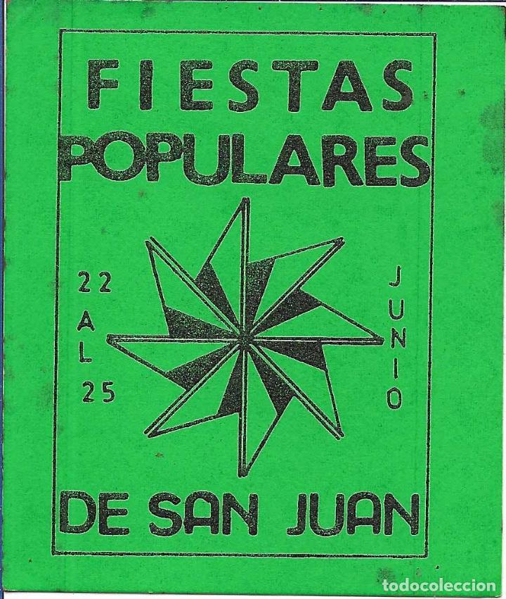 Pegatinas de colecci&oacute;n: FIESTAS POPULARES DE SAN JUAN, A&Ntilde;OS 80