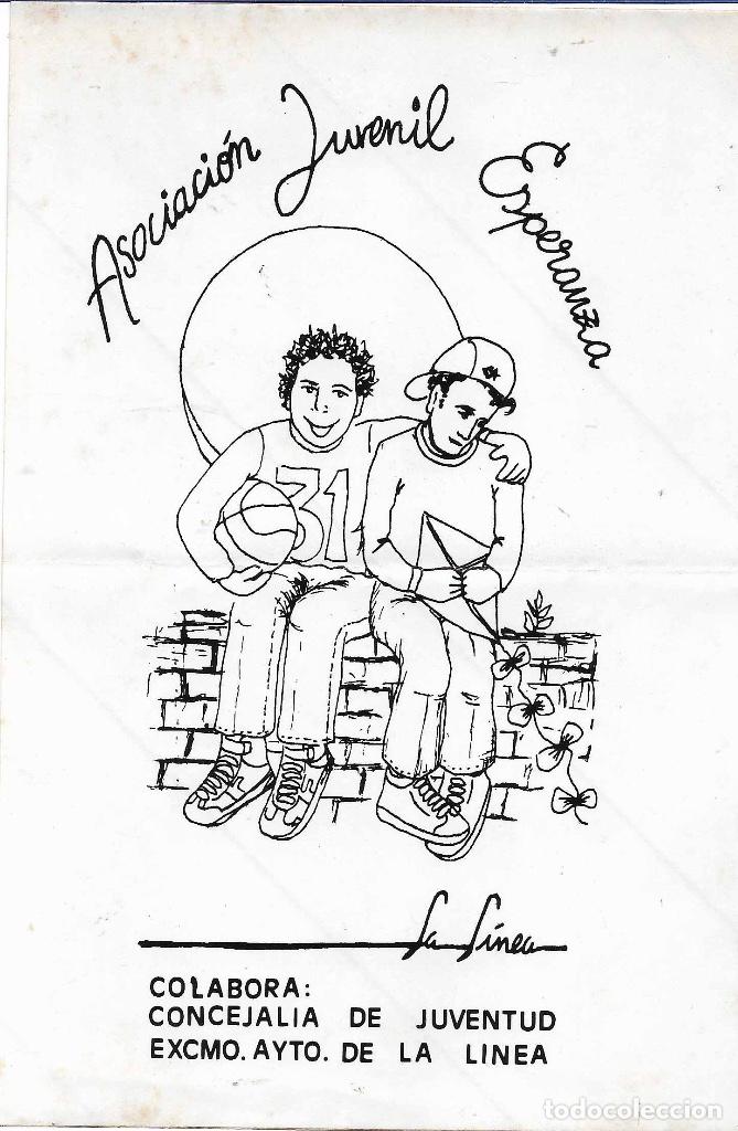 Pegatinas de colecci&oacute;n: ASOCIACI&Oacute;N JUVENIL ESPERANZA, LA L&Iacute;NEA A&Ntilde;OS 80