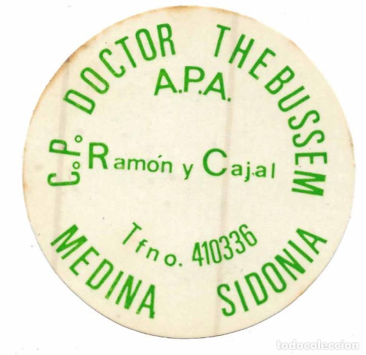 Pegatinas de colecci&oacute;n: ASOCIACI&Oacute;N DE PADRES DE ALUMNOS C. P. DR. THEBUSSEM, MEDINA, A&Ntilde;OS 80