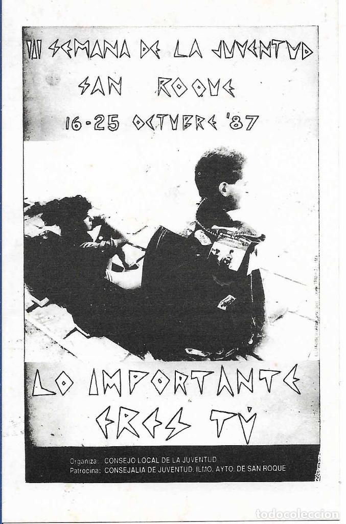 Pegatinas de colecci&oacute;n: SEMANA DE LA JUVENTUD, SAN ROQUE 1987