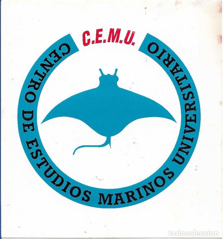 Pegatinas de colecci&oacute;n: CENTRO DE ESTUDIOS MARINOS UNIVERSITARIO, A&Ntilde;OS 90