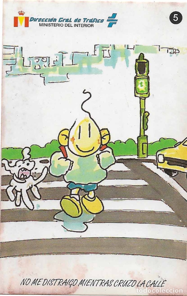 Autocollants de collection: DIRECCI&Oacute;N GENERAL DE TR&Aacute;FICO, A&Ntilde;OS 90