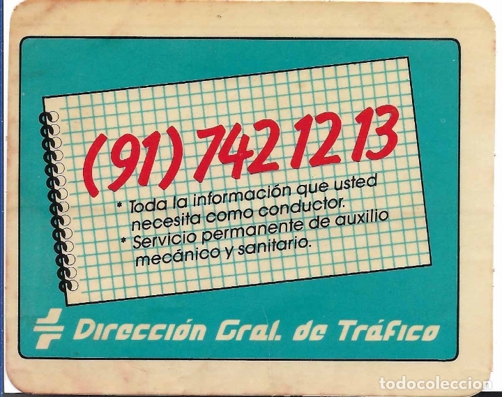 Pegatinas de colecci&oacute;n: DIRECCI&Oacute;N GENERAL DE TR&Aacute;FICO, A&Ntilde;OS 80
