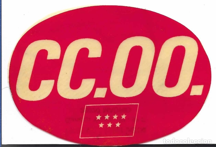 Pegatinas de colecci&oacute;n: CC.OO. MADRID, A&Ntilde;OS 90