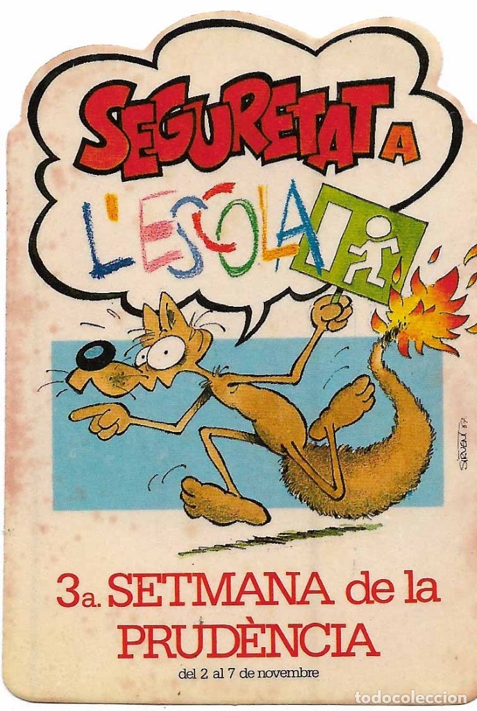 Pegatinas de colecci&oacute;n: SETMANA DE LA PRUDENCIA, A&Ntilde;OS 80